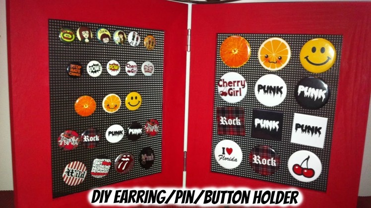 How To DIY A Stand-Alone Earring.Pin.Button Holder.Organizer