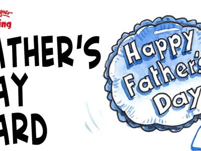 How to draw a Helium Balloon Father's Day Card
