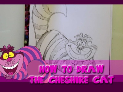 How to Draw the CHESHIRE CAT from Disney's Alice in Wonderland - @dramaticparrot