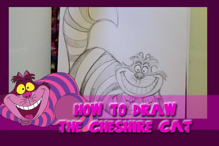 How to Draw the CHESHIRE CAT from Disney's Alice in Wonderland - @dramaticparrot