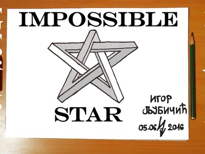 How to Draw The IMPOSSIBLE STAR | Step by Step Easy - Optical 3D Illusion | DRAWING TUTORIAL-FULL