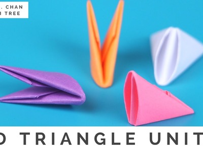 How to Fold 3D Origami Pieces - Make the 3D Origami Triangle Units (3D Origami Basics)!