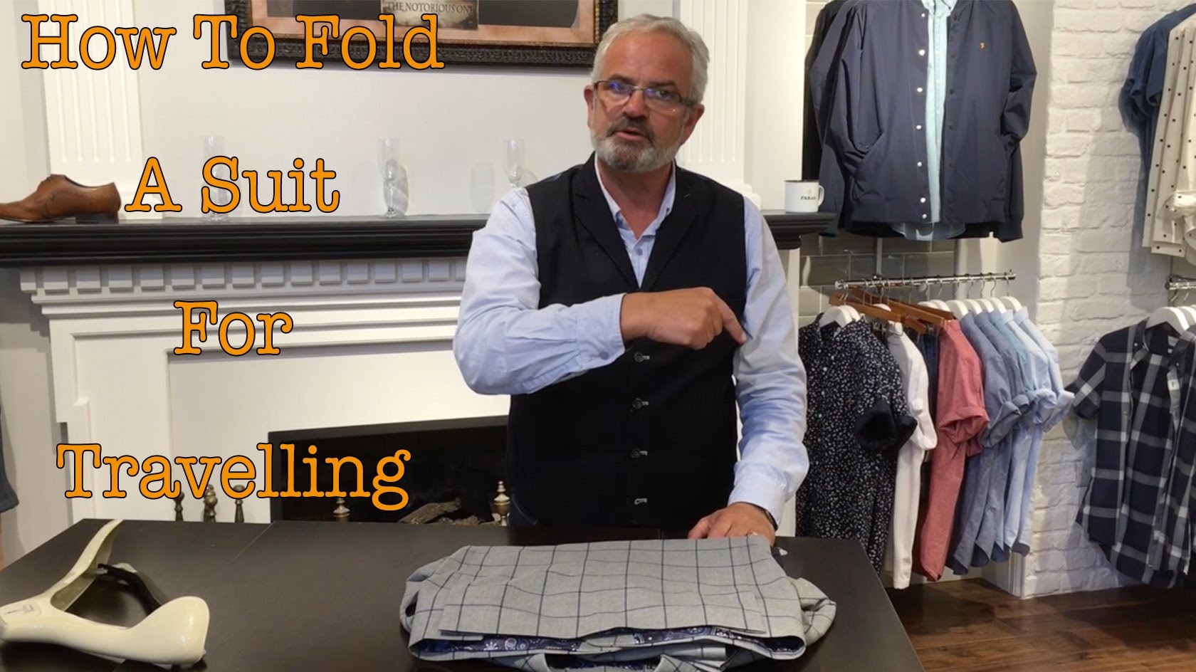 How To Fold A Suit Jacket, Waistcoat and Pants for Travelling