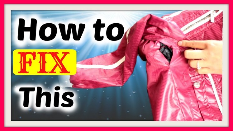 How to invisibly fix and repair an open jacket seam from within  [Secret crush on glam]