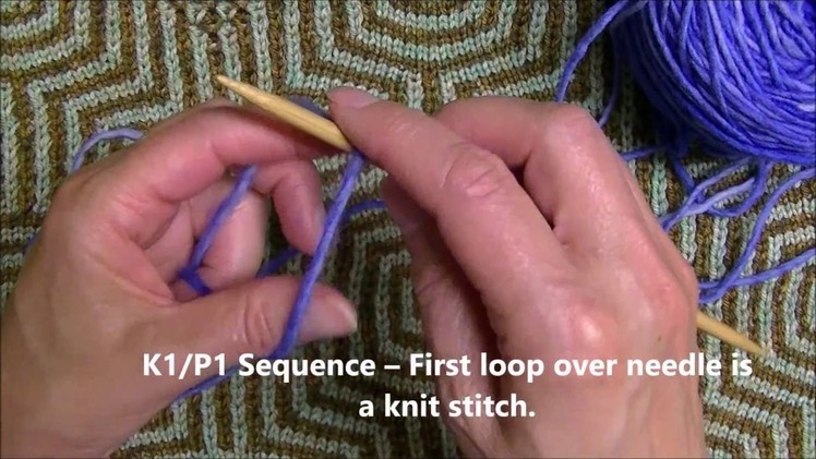 How-to-Knit - K1.P1 Long Tail Cast-on -  Part 1: Continental Style