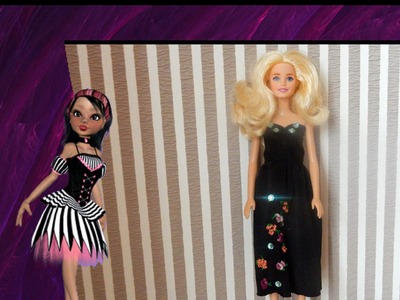 HOW TO MAKE a  dress for Barbie doll clothes for dolls