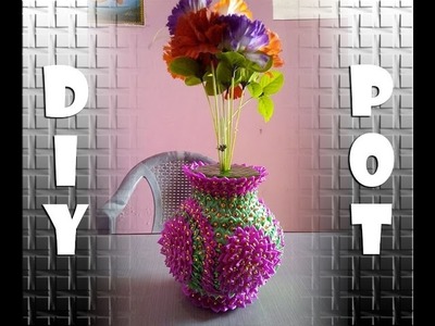 How to make a flower pot easy way