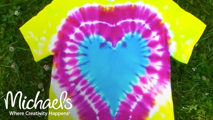 How to: Make a Heart on a Tie-Dye Shirt | Michaels