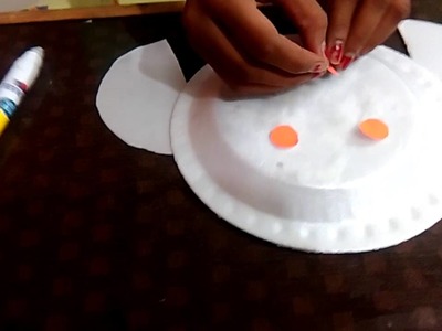 How to make a owl,easy way to make owl with paper plate with, simple owl with paper plate,