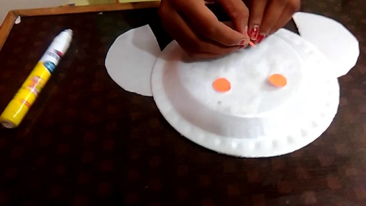 How to make a owl,easy way to make owl with paper plate with, simple owl with paper plate,