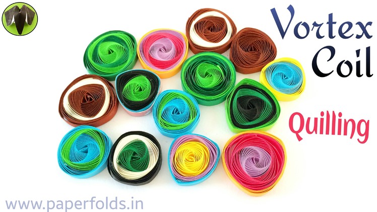 How to make a paper " Vortex quilling coil" - Tutorial