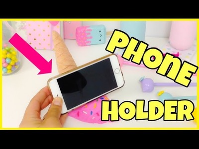 HOW TO MAKE A PHONE HOLDER(Phone stand)ICE CREAM CONE
