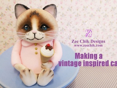 How to make a vintage inspired cat