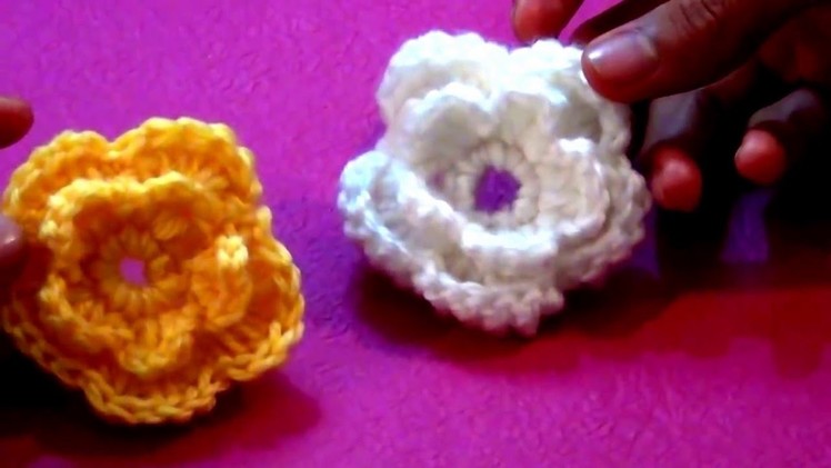 How To Make Easy Flower In Crochet At Home | How To Crochet a Flower