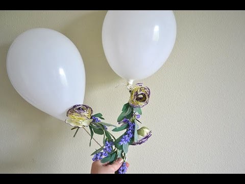 How to Make Floral Streamer Balloons