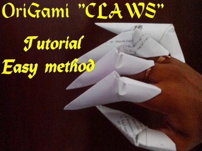 How to make origami claws (Paper Claws)