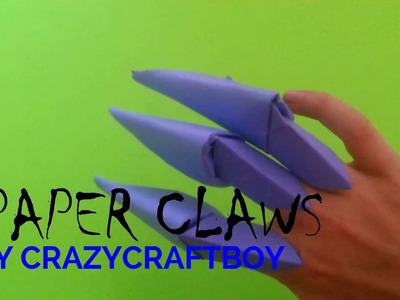 How to Make Paper Claws - (Origami)  Easy