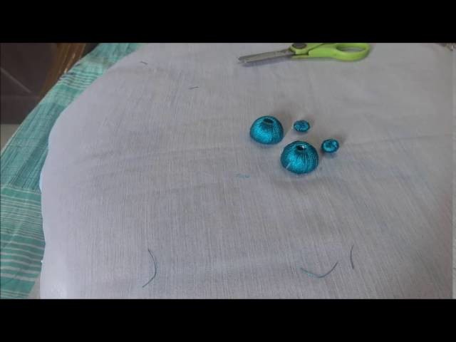 How to Make Sik Thread Stud Jhumkhas