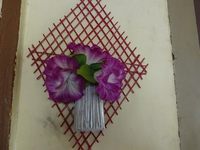 How To Make Wall Hanging - Wall Flower Vase  Video by AmmaArts