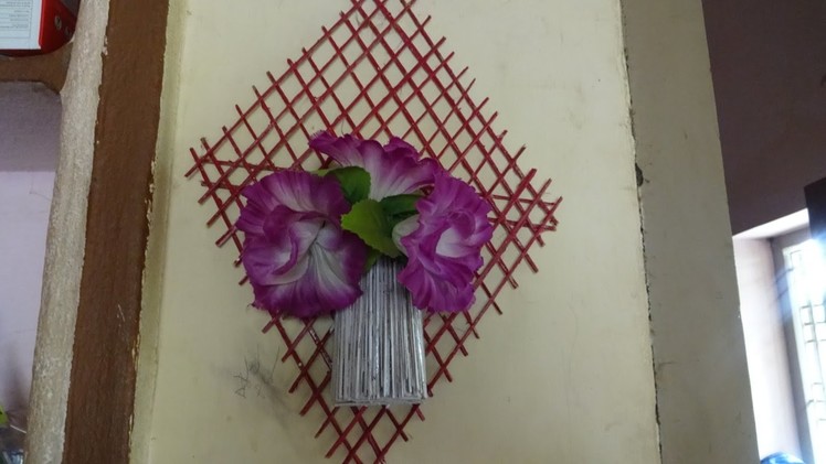 How To Make Wall Hanging - Wall Flower Vase  Video by AmmaArts