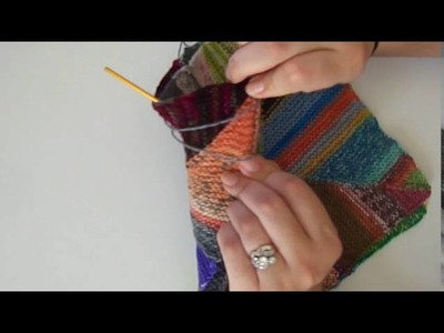 How To Seam Blocks Together for the Pinwheel Scrap Blanket - A Knitting Expat Tutorial