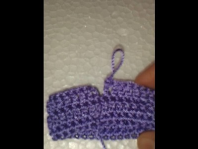 How to slip stitch on double crochet