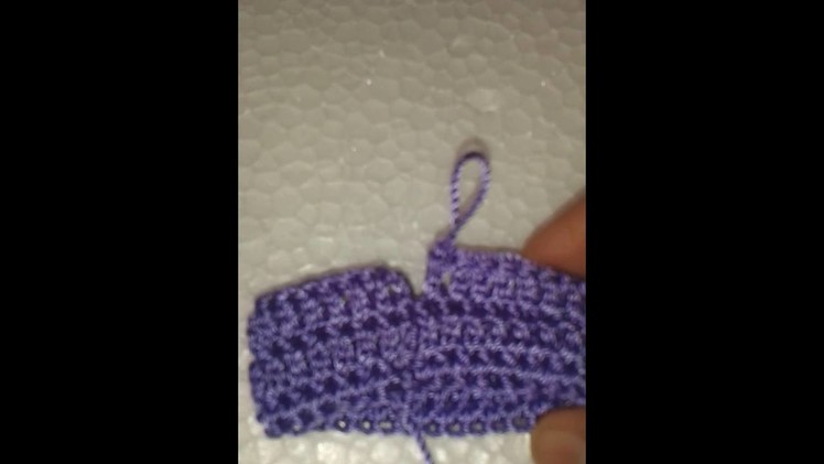 How to slip stitch on double crochet