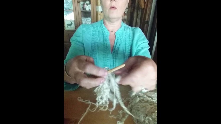 How To Tail.Lock Spun Yarn Without A Spinning wheel by Pamsfiber