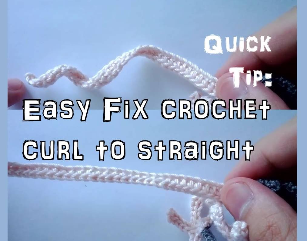 Learn how to straighten a curly crochet chain