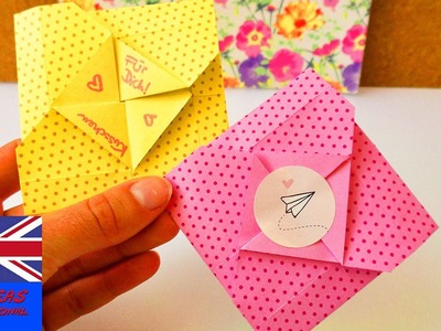 Sweet origami envelope | small news to unfold | How to fold this lovely Origami letter?