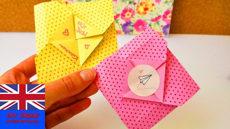 Sweet origami envelope | small news to unfold | How to fold this lovely Origami letter?