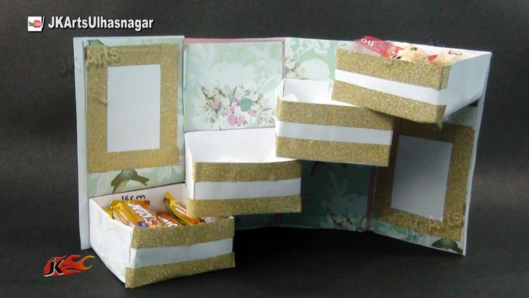 Tower Gift Box With Shelves Tutorial | Gift box Idea  | How to make | JK Arts 969