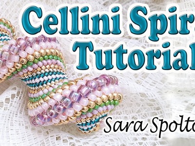 Tutorial Cellini spiral - How to make bracelet necklace with Cellini spiral - Beading tutorial