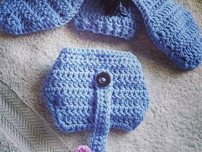 Tutorial on How to Crochet a Newborn Baby Eeyore Set. By Havoc Mayhem Creations