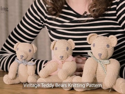 Vintage Teddy Bears Knitting Pattern (The Knitting Network WTD054)