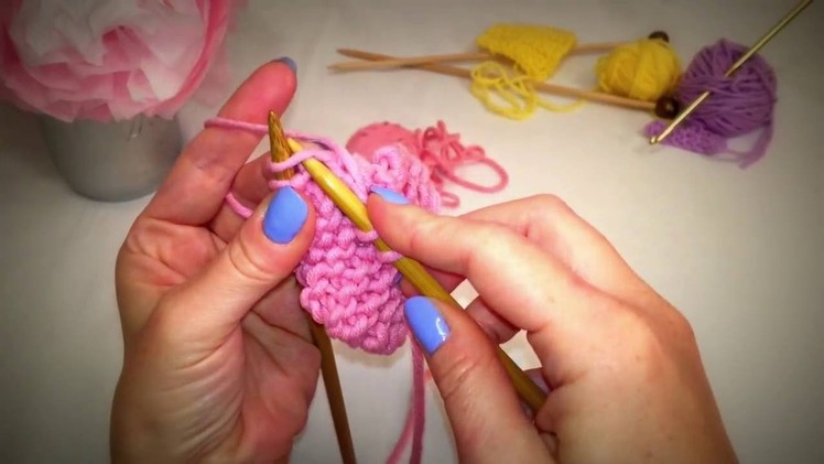 Beginner Knitting: Continental Knit Stitch