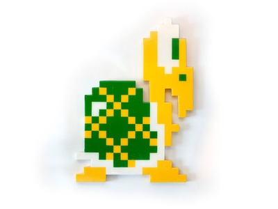 DIY - KOOPA TROOPA (MARIO turtle - PERLER BEADS) (how to)