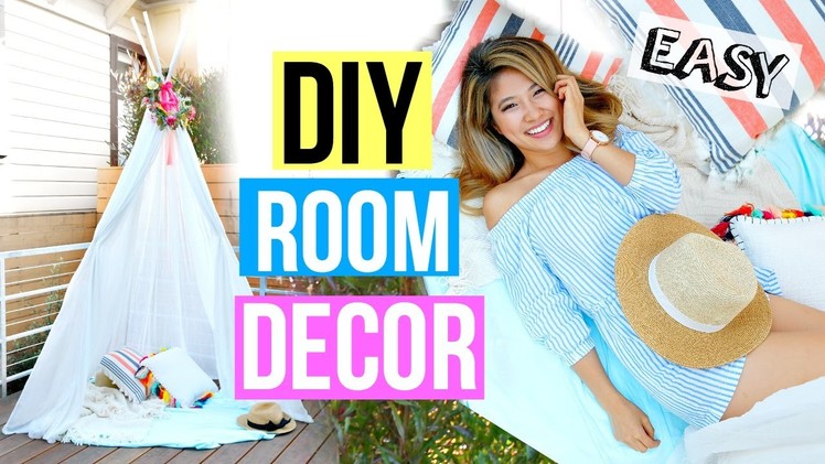 DIY Room Decor 2016! Easy Summer Fort!