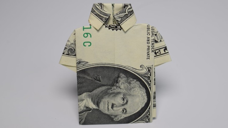 Dollar Origami: Shirt | 1 Dollar | Easy tutorials and how to's for everyone #Urbanskills