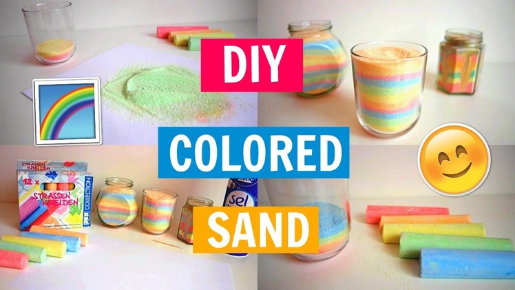 Easy + Quick DIY - How to make COLORED SAND! | LifeAsNastia