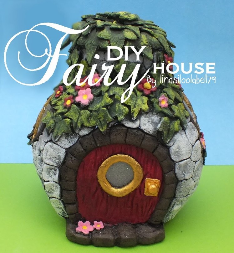 Fairy house, speed through. quick speedy video showing how I make my clay airdry clay fairy houses