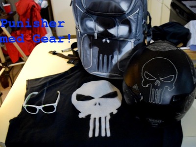How i Made My Punisher Themed Motorcycle Gear