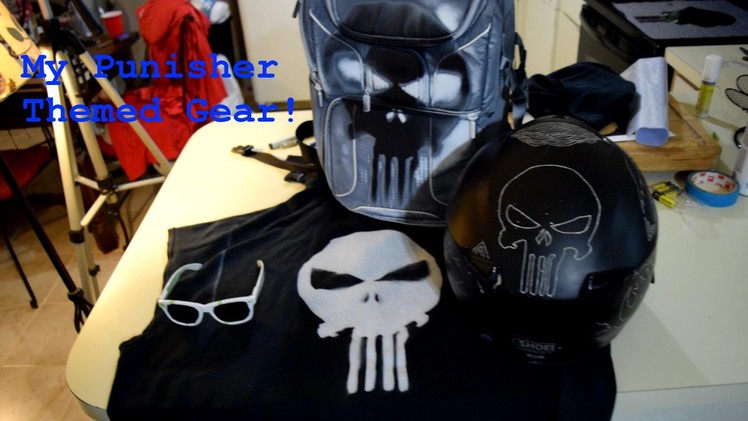 How i Made My Punisher Themed Motorcycle Gear