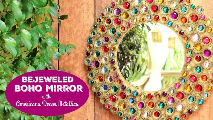 HOW TO: Bejeweled Boho Mirror