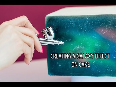 How to create a Galaxy Effect on Cake - A tutorial by Cassie Brown