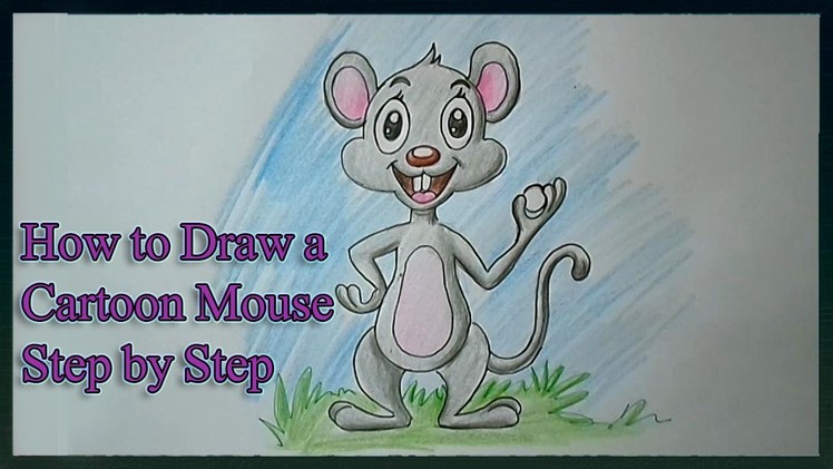 How to Draw a Cartoon Mouse Step by Step for Kids