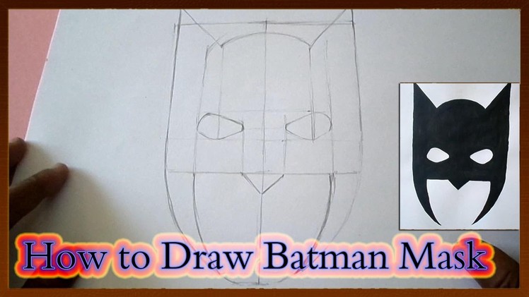 How to Draw Batman Mask Step by Step for Beginners