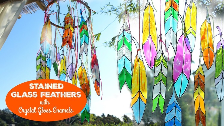 HOW TO: Faux Stained Glass Feathers