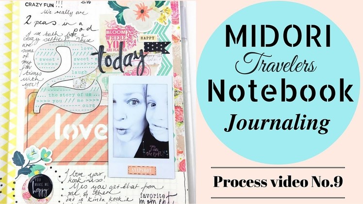 How to Journal.Art Journal - Midori Notebook - process video no.9