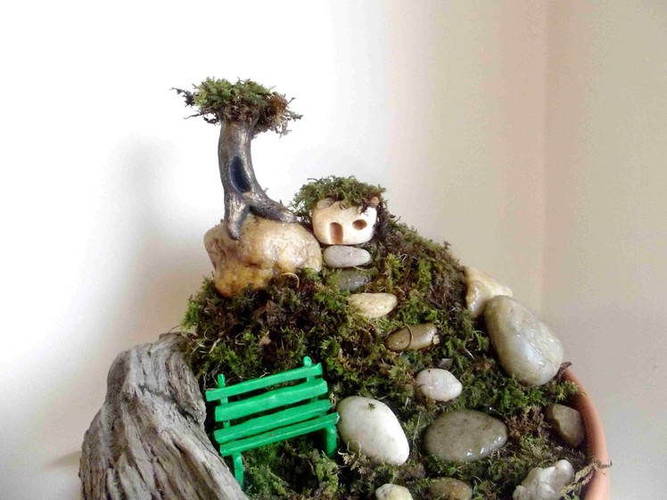 How To Make A Fairy House and Mountain Garden With Polymer Clay